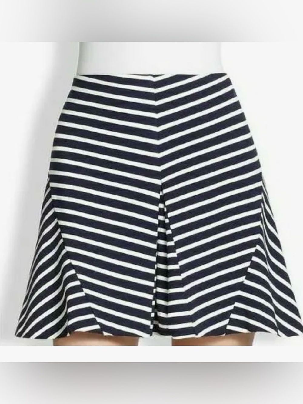 Joie Navy and White Striped Skirt